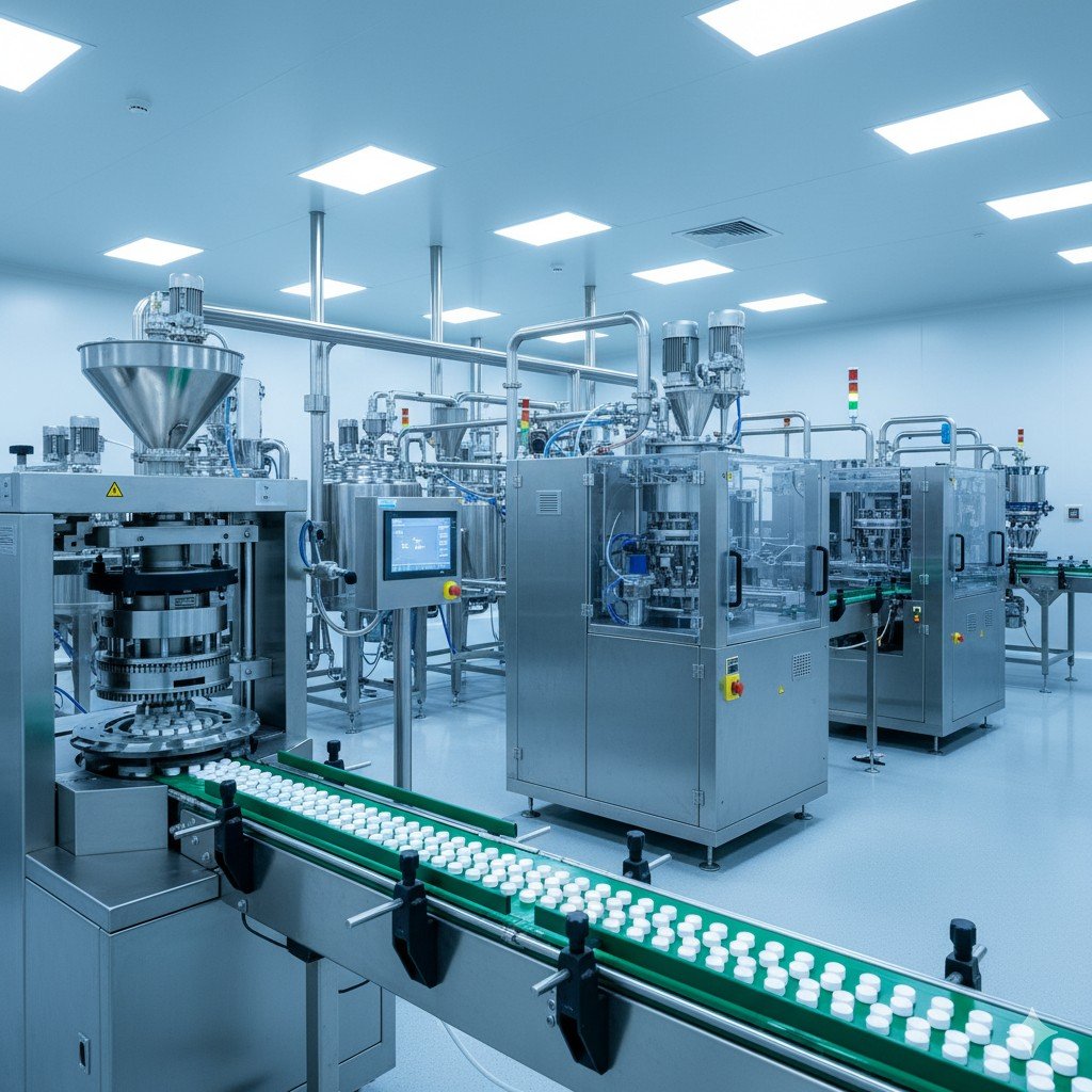 Automated pharmaceutical packaging and quality control line